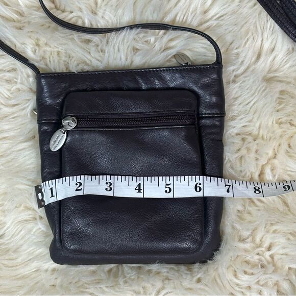 Stone Mountain Accessories Dark Leather Crossbody Bag - Picture 4 of 10